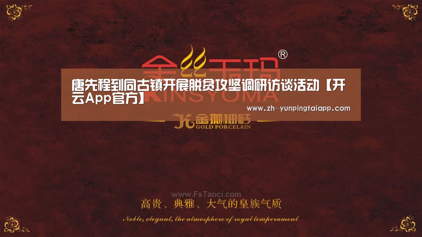 唐先程到同古镇开展脱贫攻坚调研访谈活动【开云App官方】(图1) 开云App官方